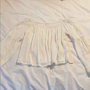 Hollister off the shoulder long sleeve tee